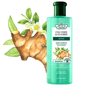 Imagem de Shampoo Chá Verde & Gengibre Detox - Flores & Vegetais 310ml