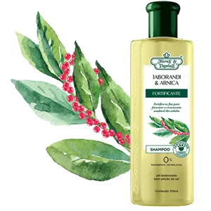 Imagem de Shampoo Jaborandi & Arnica Fortificante - Flores & Vegetais 310ml