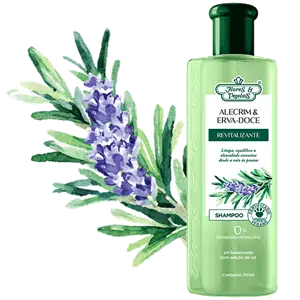 Imagem de Shampoo Alecrim & Erva-doce Revitalizante - Flores & Vegetais 310ml
