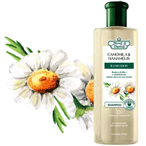 Imagem de Shampoo Camomila & Hamamaélis Iluminador - Flores & Vegetais 310ml