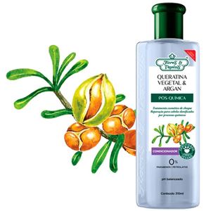 Imagem de Condicionador Queratina Vegetal e Argan (Pós Química) - Flores & Vegetais 310ml